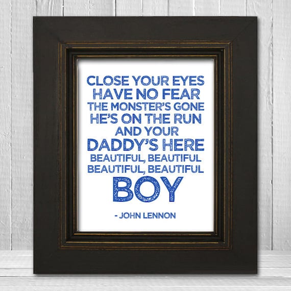 john boy song beautiful lennon lyrics John TheLemonPeel by 8x10 Nursery Nursery Print Beatles Lennon