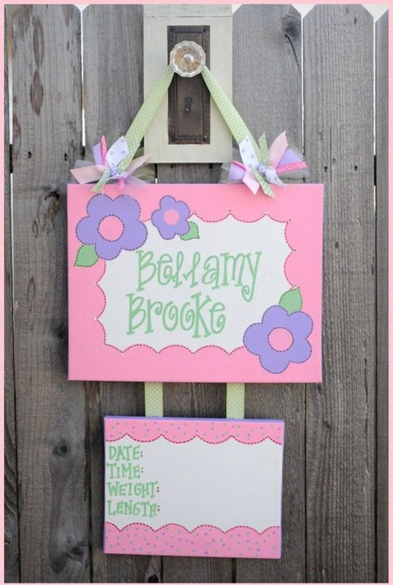 Hospital Door Birth Announcement