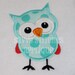 Curious Little Owl Machine Embroidery Applique Design