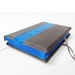 Deep blue and grey leather journal