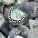 Tinsel Glass Ring, Sterling Silver and Fun, Size 6