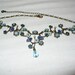 Vintage Avon Necklace Blue Beads and Crystals