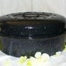 Vintage Black Graniteware Roaster Pan