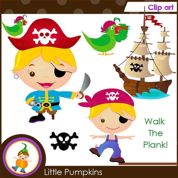 Items similar to INSTANT DOWNLOAD - Walk The Plank - Pirate boy clip ...