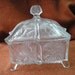 Paneled thistle covered candy dish