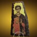 HANDMADE,Laminated Print Mounted on the Wood, SAINT DEMETRIOS - Highest Quality Icon in Truly Orthodox Style