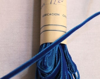 Blue velvet ribbon | Etsy