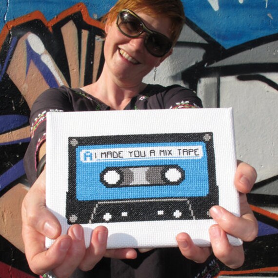 Mix Tape Cross Stitch Kit