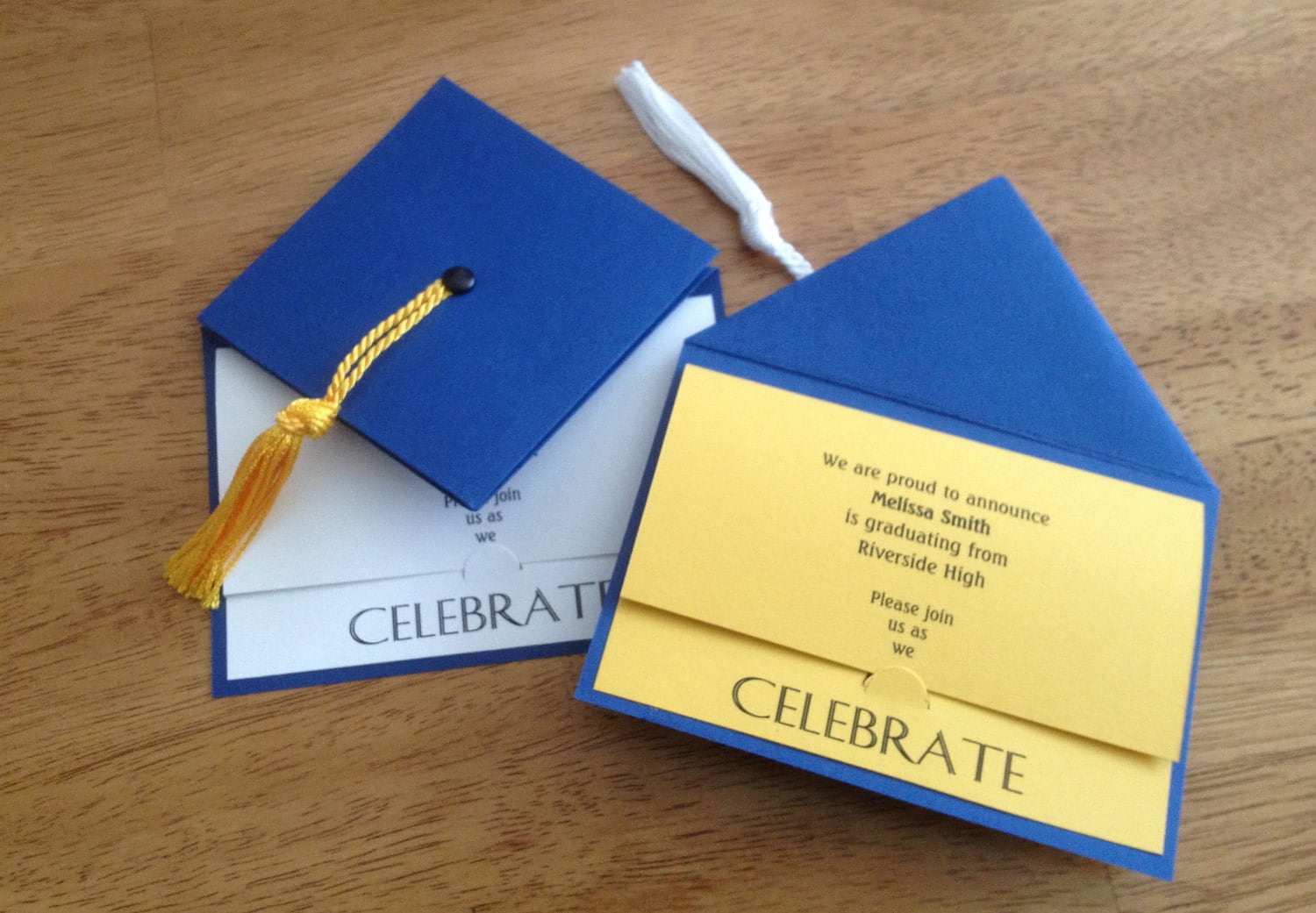 Graduation Cap Invitations Cards 1