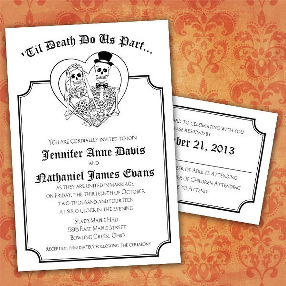 Day Of Dead Wedding Invitations 5