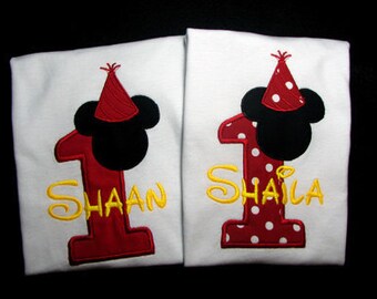 mickey mouse birthday shirts