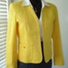 Sunflower Yellow Linen Jacket Blazer