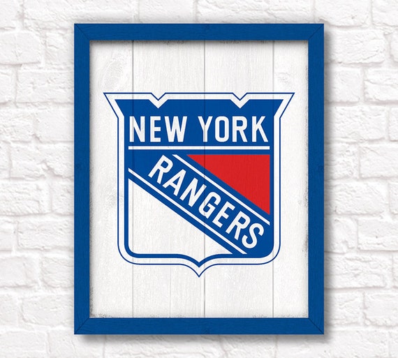 Handmade New York RANGERS hockey sign NY Rangers fan wall