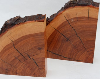 Pecan Wood Bookends