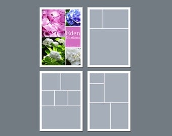 INSTANT DOWNLOAD - Storyboard Template, Photo Collage Template - 5 x 7 ...