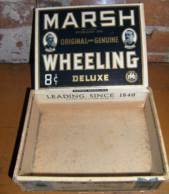 Marsh Wheeling Union Made Stogie Cigar Box