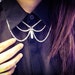 Turquoise Teardrop and Silver Chain Peter Pan Collar