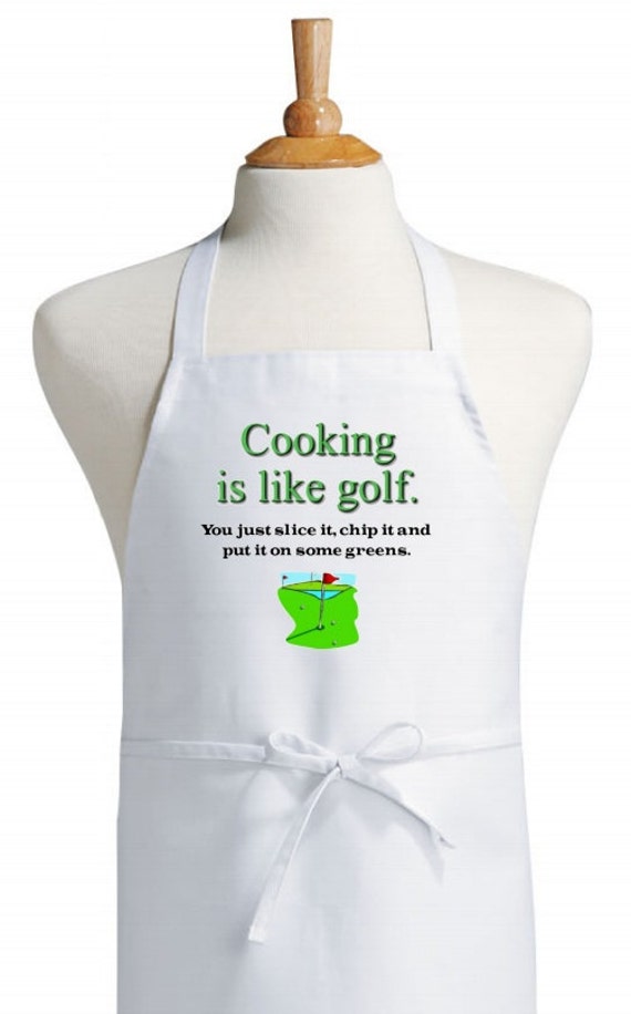 Funny Novelty Aprons Golfing Gift Ideas Cooking Is Like Golf