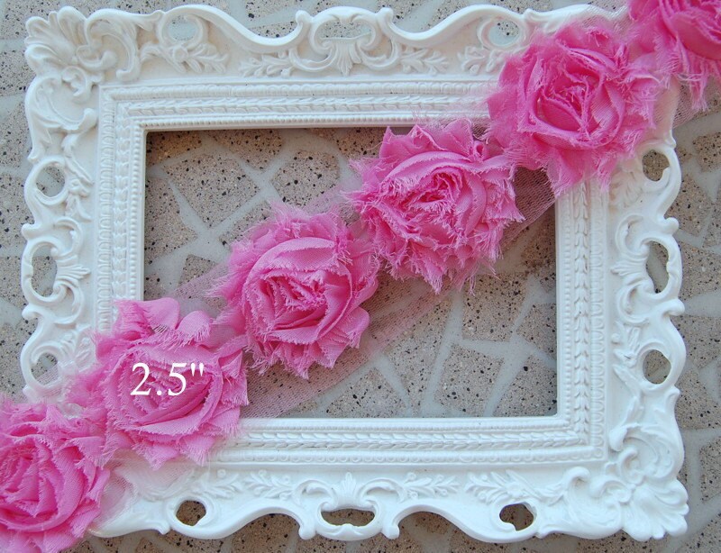1 yard shabby frayed fabric flowers by blondieswholesales 1 yard shabby frayed fabric flowers by blondieswholesales