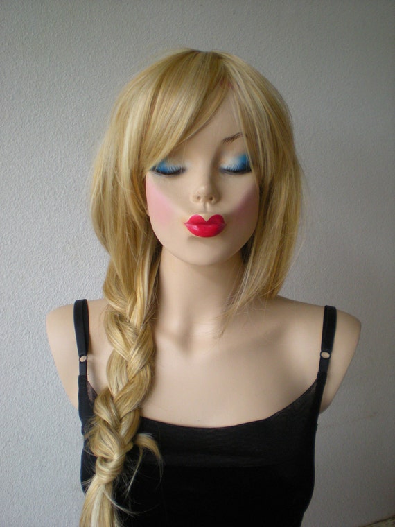 Halloween Special Blonde Wig Long Wavy Blonde Hair With