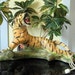 1950s-60s Chalkware Roaring Tiger TV Lamp