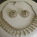 Silver Sarah Coventry Necklace & Earrings Set