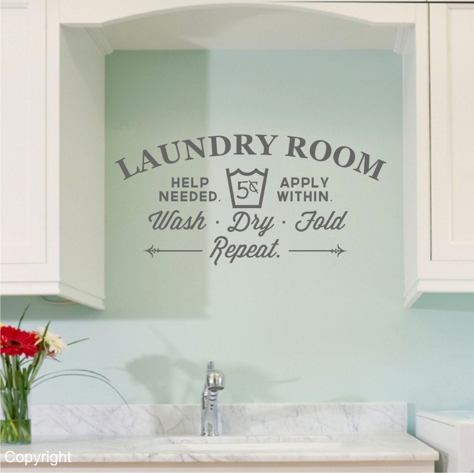  Laundry Room vinyl wall decal sticker large