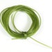 Rubber cord 2mm tubing, luminous olive green color, 10 feet