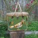 REDUCED - Vintage Wicker Handbag with Bird