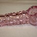 Pink and White Clear Snake Glass Pipe