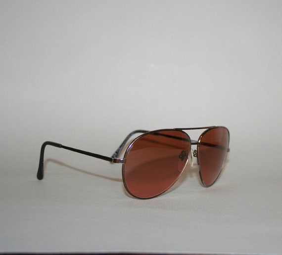 80s SERENGETI Drivers SUNGLASSES / Copper 5137 Aviators