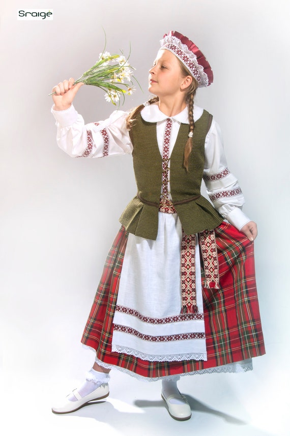 Items similar to Lithuanian National Costume for a Girl on Etsy