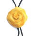 Elegant rose necklace, adjustable polymer clay rose necklace, yellow and white rose pendant, gift for teens and women