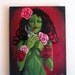 The Gardner. A Reese Hilburn (RockabillyReese) Original Oil Painting.