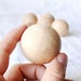 38 mm Wooden round beads 10 pcs - natural eco friendly r38mm
