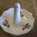 Pristine Vintage English Bone China Ring Holder