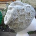 Hand Knitted Hat Cabled Chunky Eco Pure new Wool Light Green mix