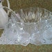VTG Hazel Atlas- heavy diamond cut punch bowl 10 squared top cups, hooks, and ladle
