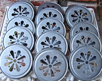 Daisy Cut Mason Jar Lids - 6 Lids Only.....DLP-6