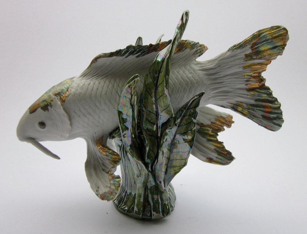 Koi Fish Sculpture Handmade by KoiJoy on Etsy