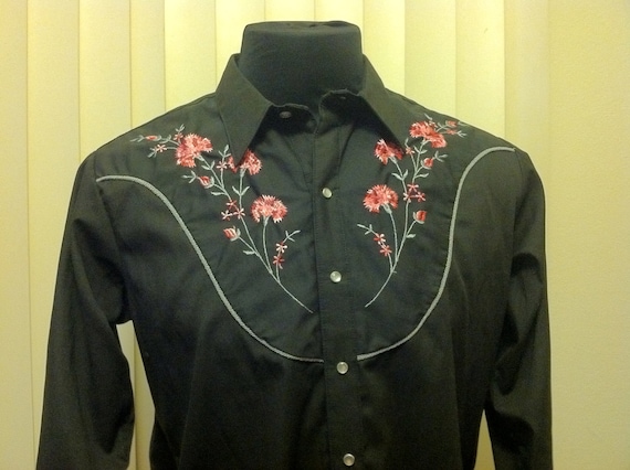 Vintage Retro Western Wear Floral Flower Design by VintageGorilla