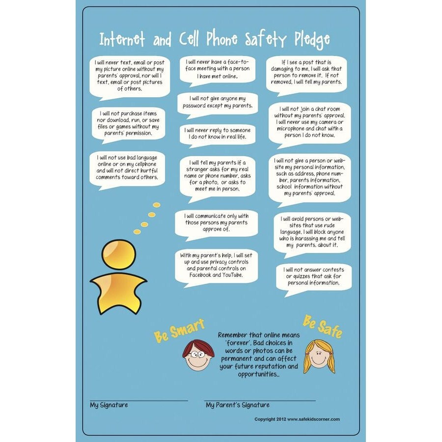 and Mobile Phone ParentChild Safety Pledge