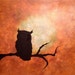 RESERVED Bronze Sky Silver Moon ORIGINAL 16x20 Acrylic Painting