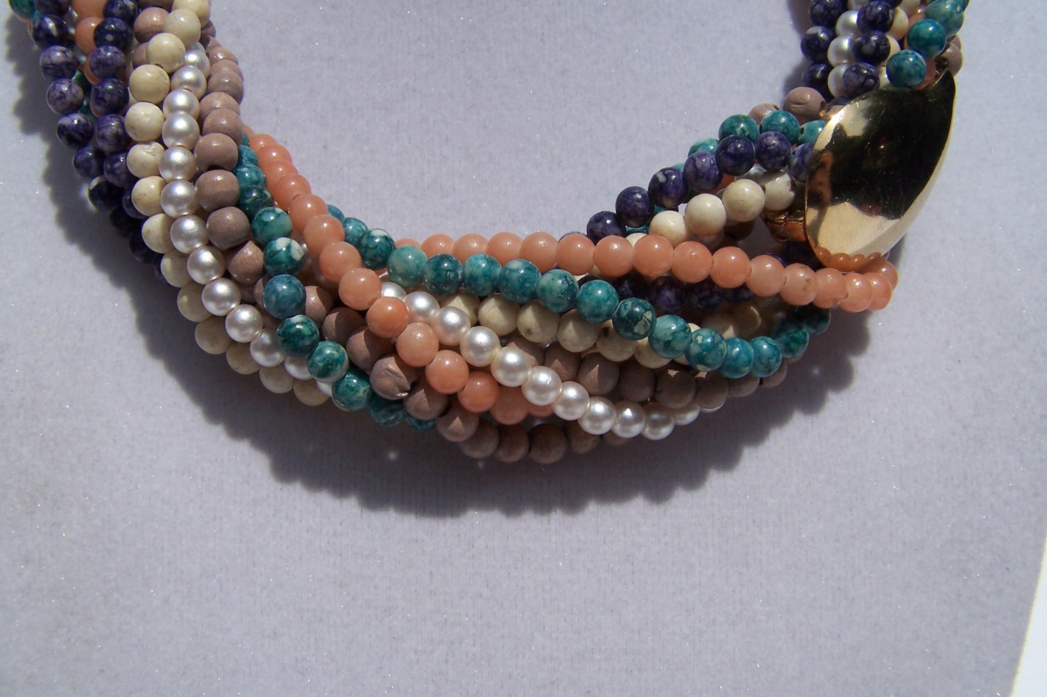 Twist Beads Necklace Colorful