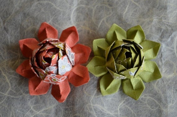 flower lotus origami pdf Flower Japanese Origami with bingshan Lotus by Handmade Washi