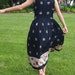 RESERVED // Spanish Princess Black Floral Print Ankle Length Dress