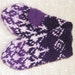 FREE SHIPPING Hand knitted wool mittens for a girl 2-3 years old