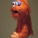 Professional Muppet Style Puppet Orange Long Haired Monster