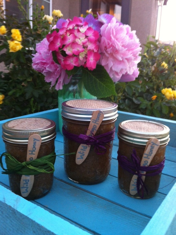 Items similar to WHOLESALE BODY SCRUBS. Raw Organic Sugar Scrubs stored in Glass Mason Jars 16