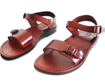 brown leather sandals for men kibb uts biblical 34 99 usd sandalimshop